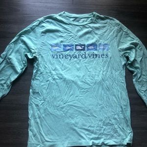 Light Blue Vineyard Vines Long Sleeve